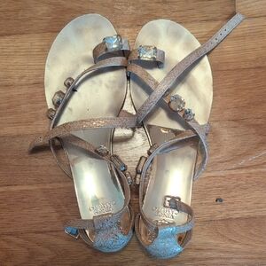Vince Camuto Sparkling Tan Sandals